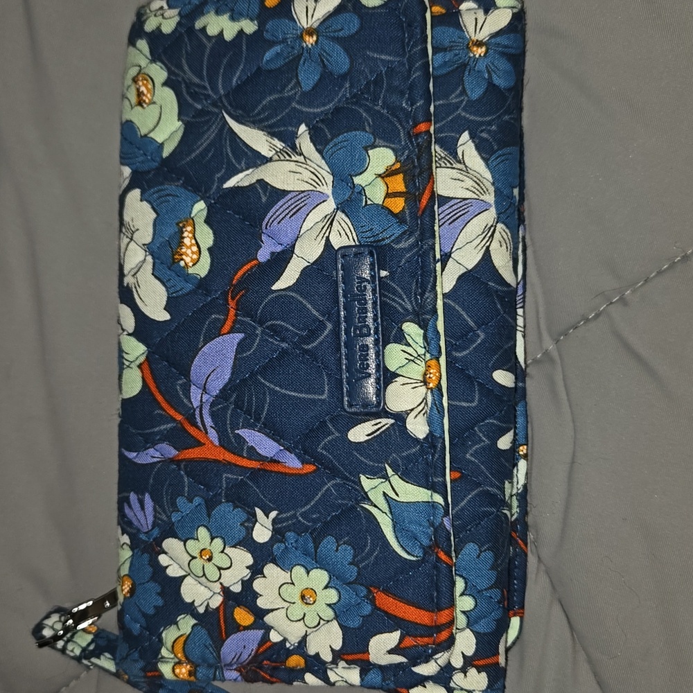 Vera Bradley RFID Euro Wallet in the "Floral Bursts" pattern NWOT